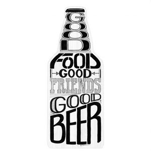 Good Food, Good Friends, Good Beer Wall Decor, 8x20